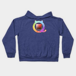 cat color wheel Kids Hoodie